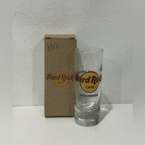 Hard Rock Cafe Hollywood Logo Glass